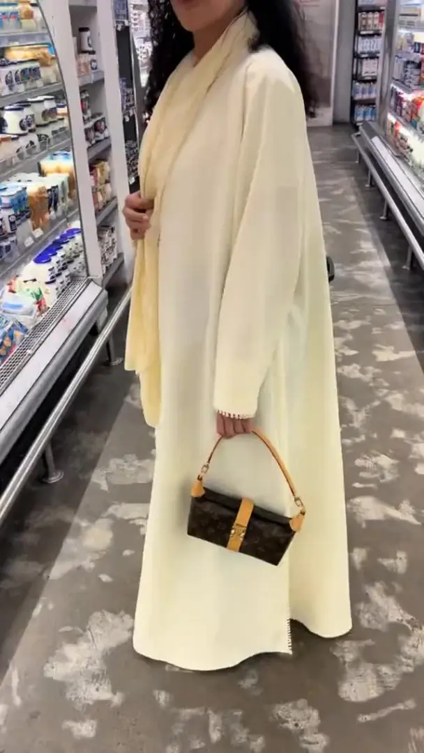 Butter Yellow Abaya